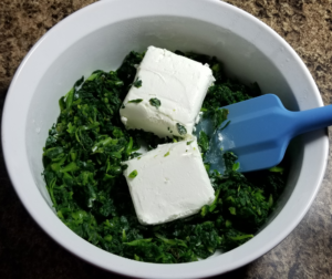 Cream Cheese in Spinach